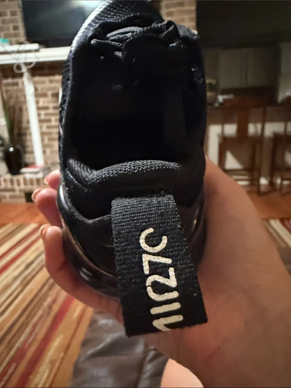 Nike Kids Black and White Air Max 270 Style Sneakers
